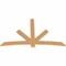 Ekena Millwork Alberta Smooth Timber Gable Bracket, Western Red Cedar, 84"W x 53"H x 1 1/2"D x 5 1/2"F, 15/12 Pitch GBW084X53X0206ALB00SWR - alternate 4
